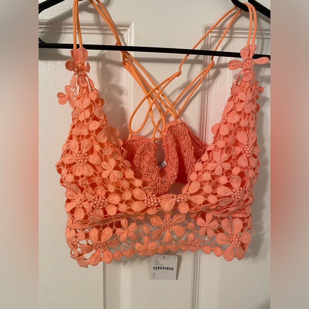 Free People Floral Bralette